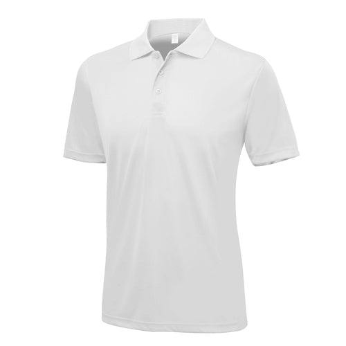 Men's golf polo shirt in white - Oakhand Fairway Range UK - UPF 30+ protection