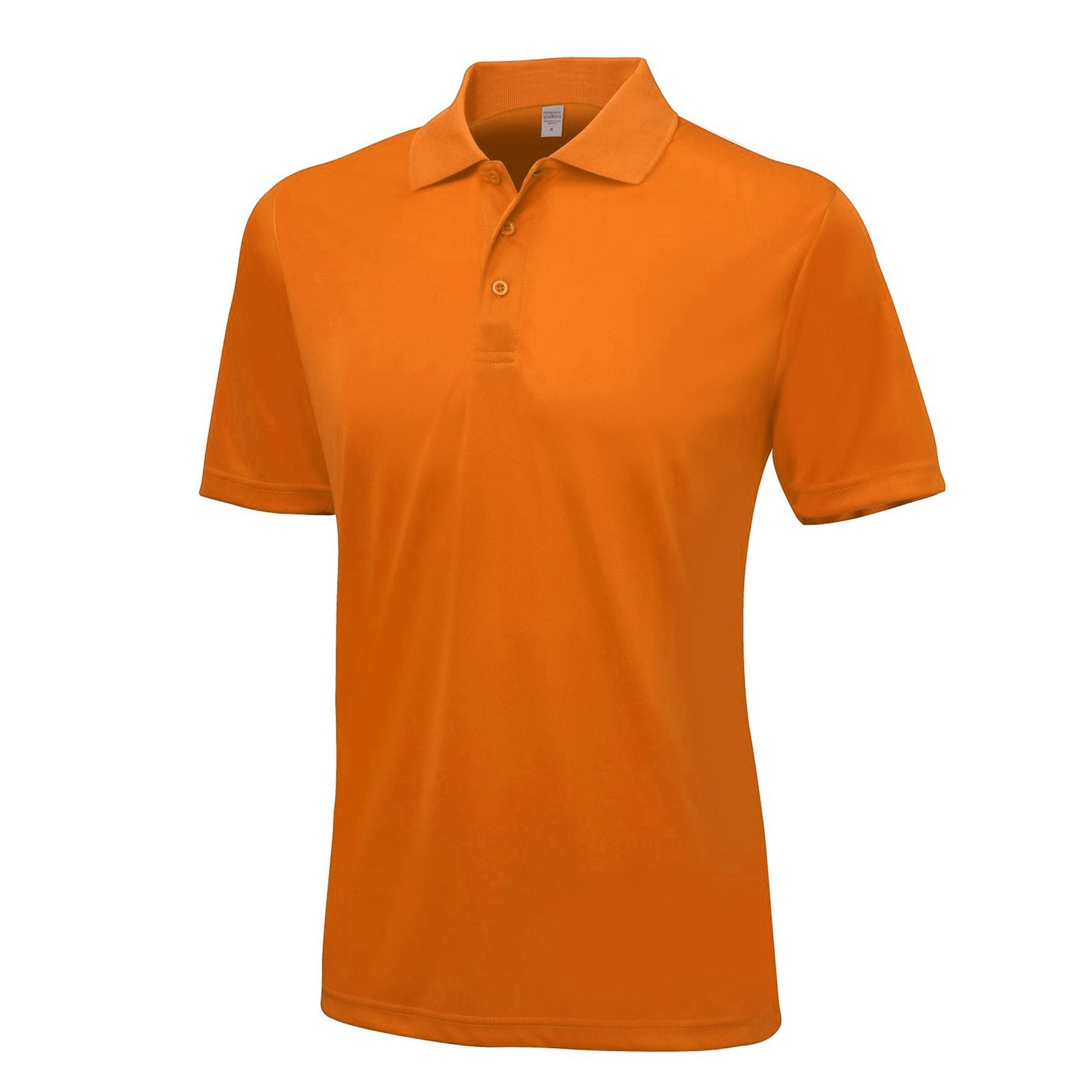 Men's orange golf polo shirt - Oakhand Fairway Range UK - performance fabric
