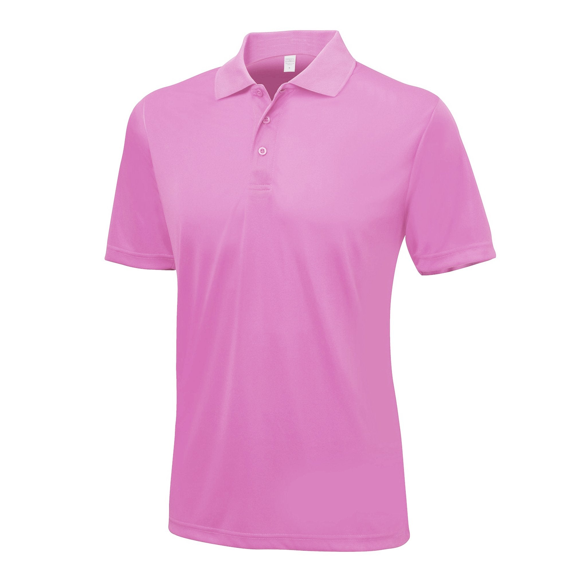 Men's pink golf polo shirt - Oakhand Fairway Range UK - premium golfwear